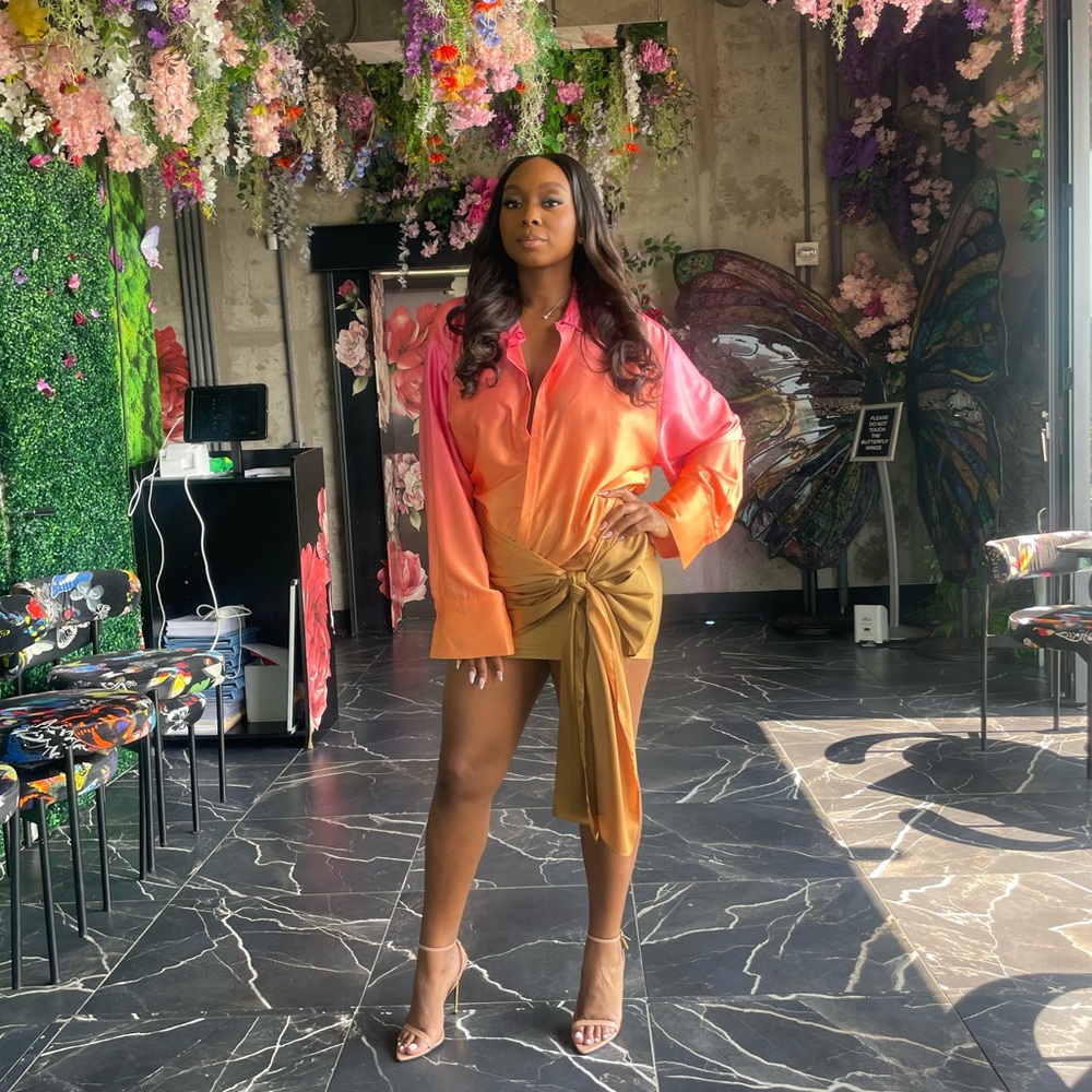 Ombre dress worn once